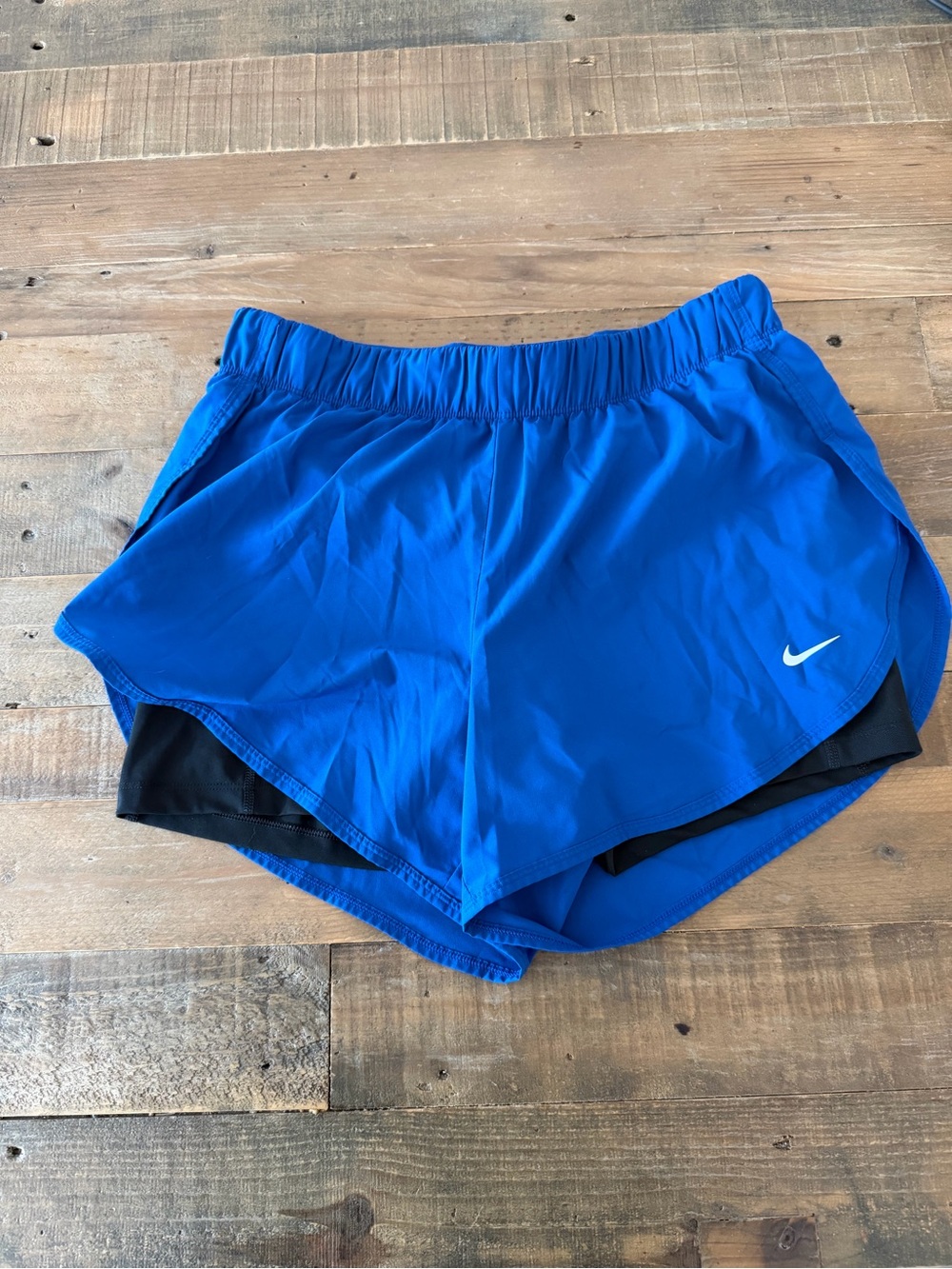 Nike Women's Royal Blue Running Shorts with Black Liner